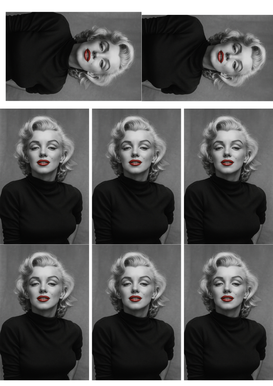 Sticker Sheet / Greeting Card – Marilyn Monroe Collage Cat. No. 5232