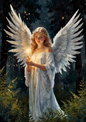 Wall Art Poster / Greeting Card / Sticker Sheet – Angel Full Cat. No. 5235