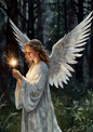 Wall Art Poster / Greeting Card / Sticker Sheet – Angel Full Cat. No. 5236