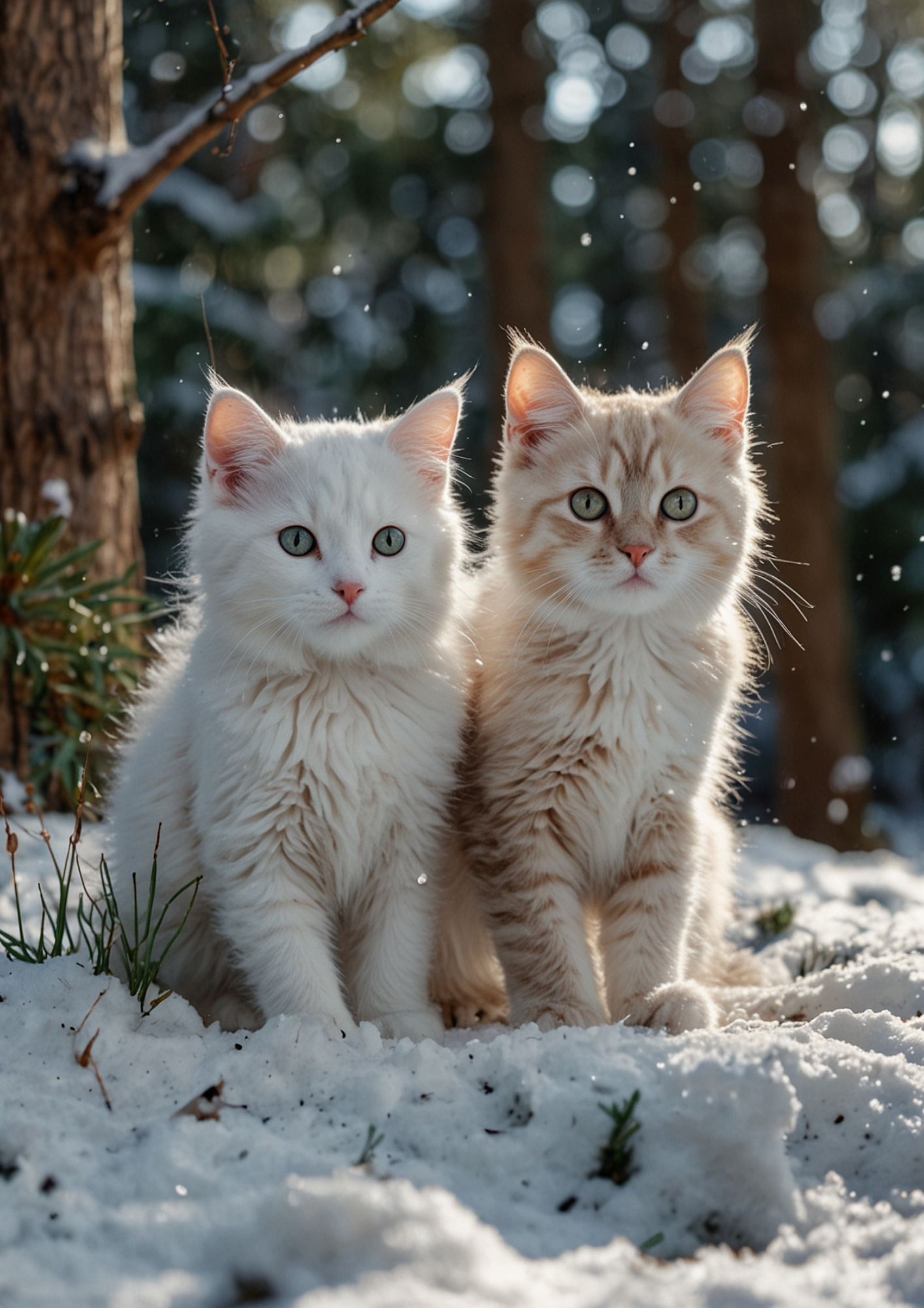 Sticker Sheet / Greeting Card – Cats In Winter Full Cat. No. 5330