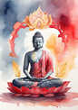 Sticker Sheet / Greeting Card – Buddha Background For Journaling Full Cat. No. 5344