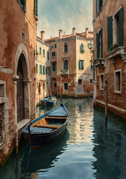Sticker Sheet / Greeting Card – Venice Background For Journaling Full Cat. No. 5357