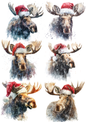 Sticker Sheet / Greeting Card – Reindeer Collage Cat. No. 5361