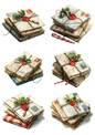 Sticker Sheet / Greeting Card – Letters To Santa Collage Cat. No. 5368