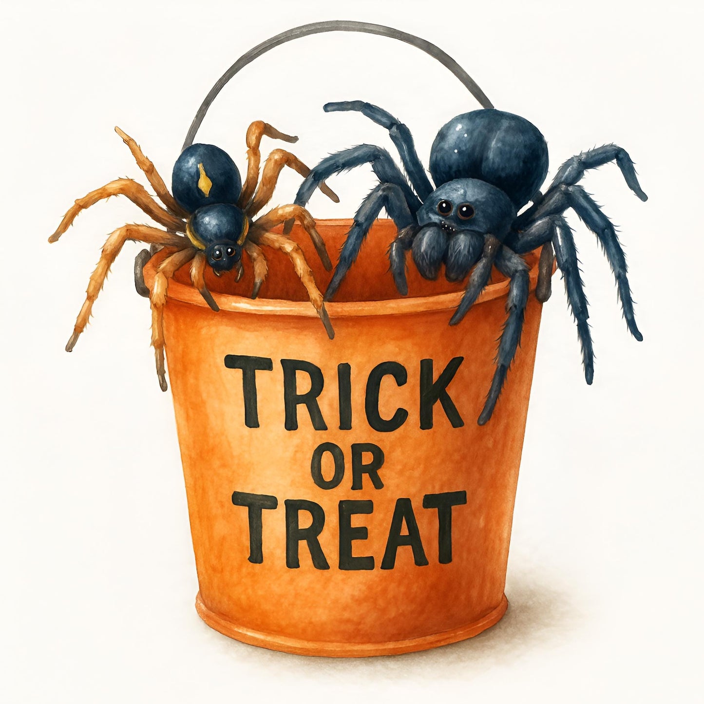Spooky Halloween Spider Clipart – 24 PNG – Creepy Cute – Transparent Background – High Resolution 300 DPI