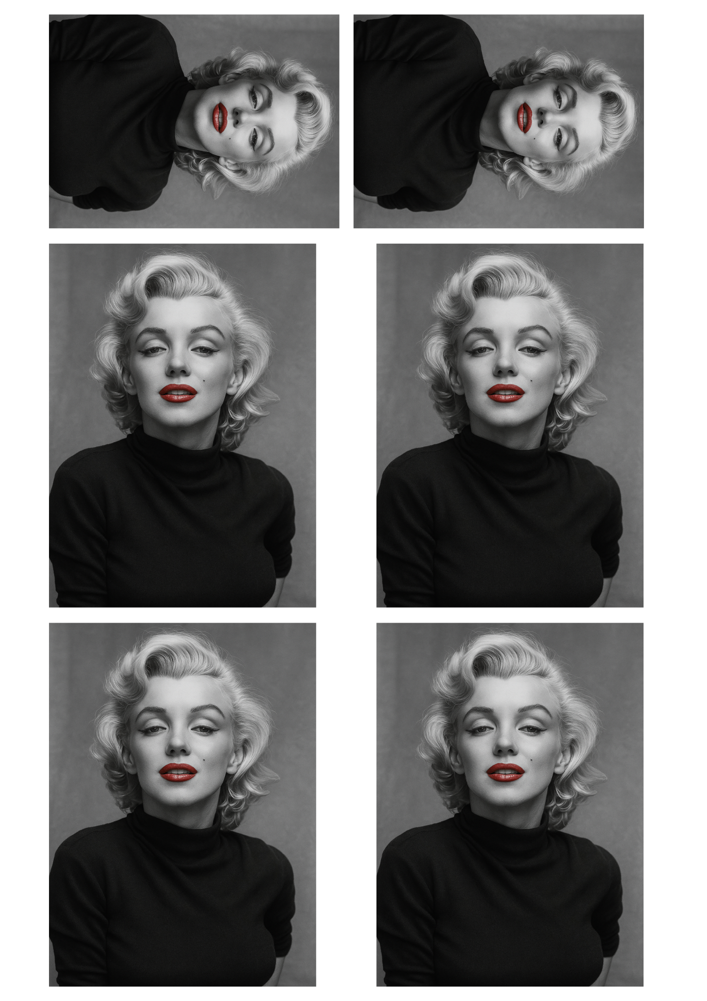 Sticker Sheet / Greeting Card – Marilyn Monroe Collage Cat. No. 5393