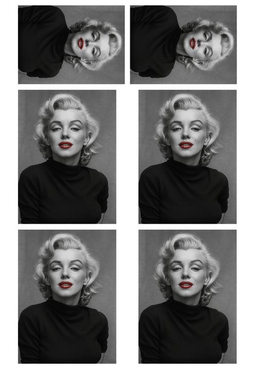 Sticker Sheet / Greeting Card – Marilyn Monroe Collage Cat. No. 5393