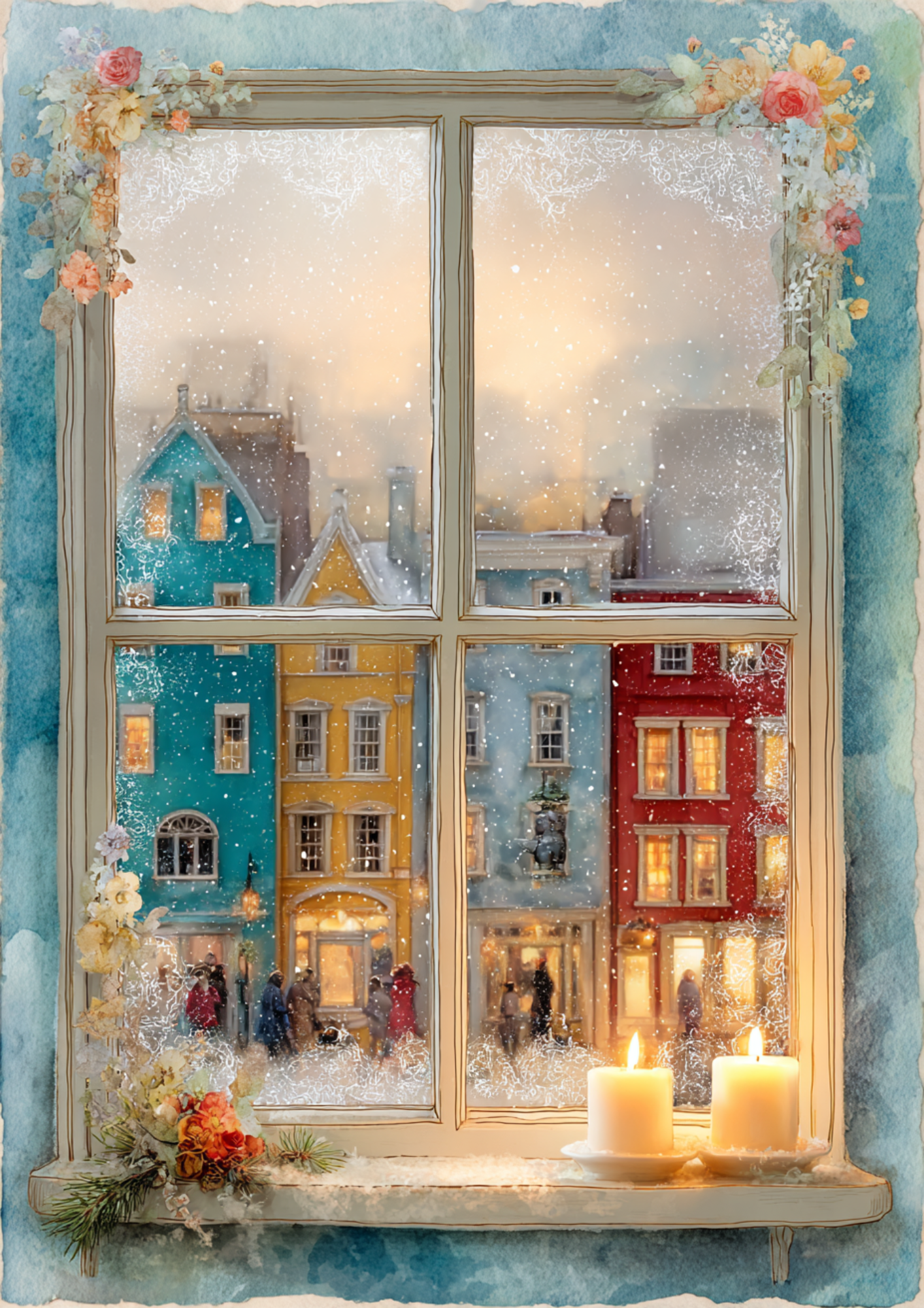 Sticker Sheet / Greeting Card – Christmas Window Full Cat. No. 5395