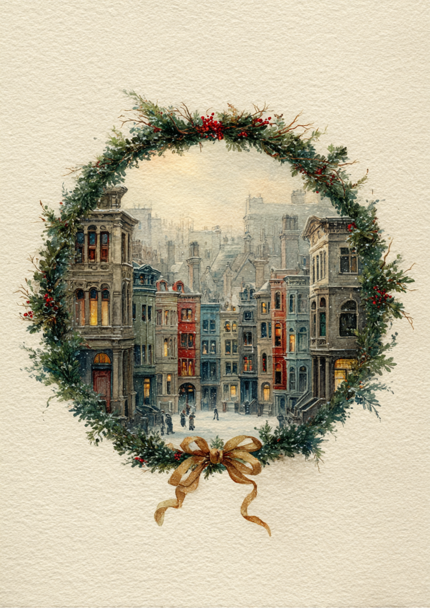 Sticker Sheet / Greeting Card – Christmas City Full Cat. No. 5412