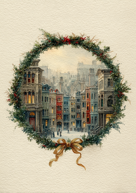 Sticker Sheet / Greeting Card – Christmas City Full Cat. No. 5412