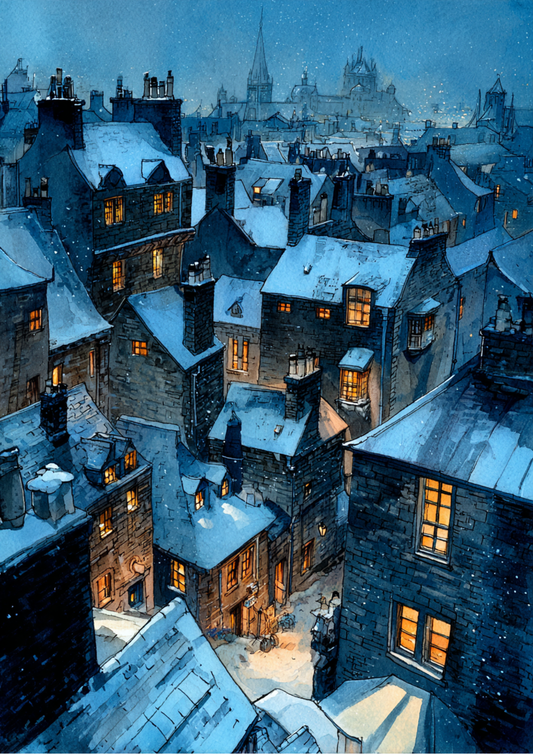 Sticker Sheet / Greeting Card – Winter City Full Cat. No. 5428