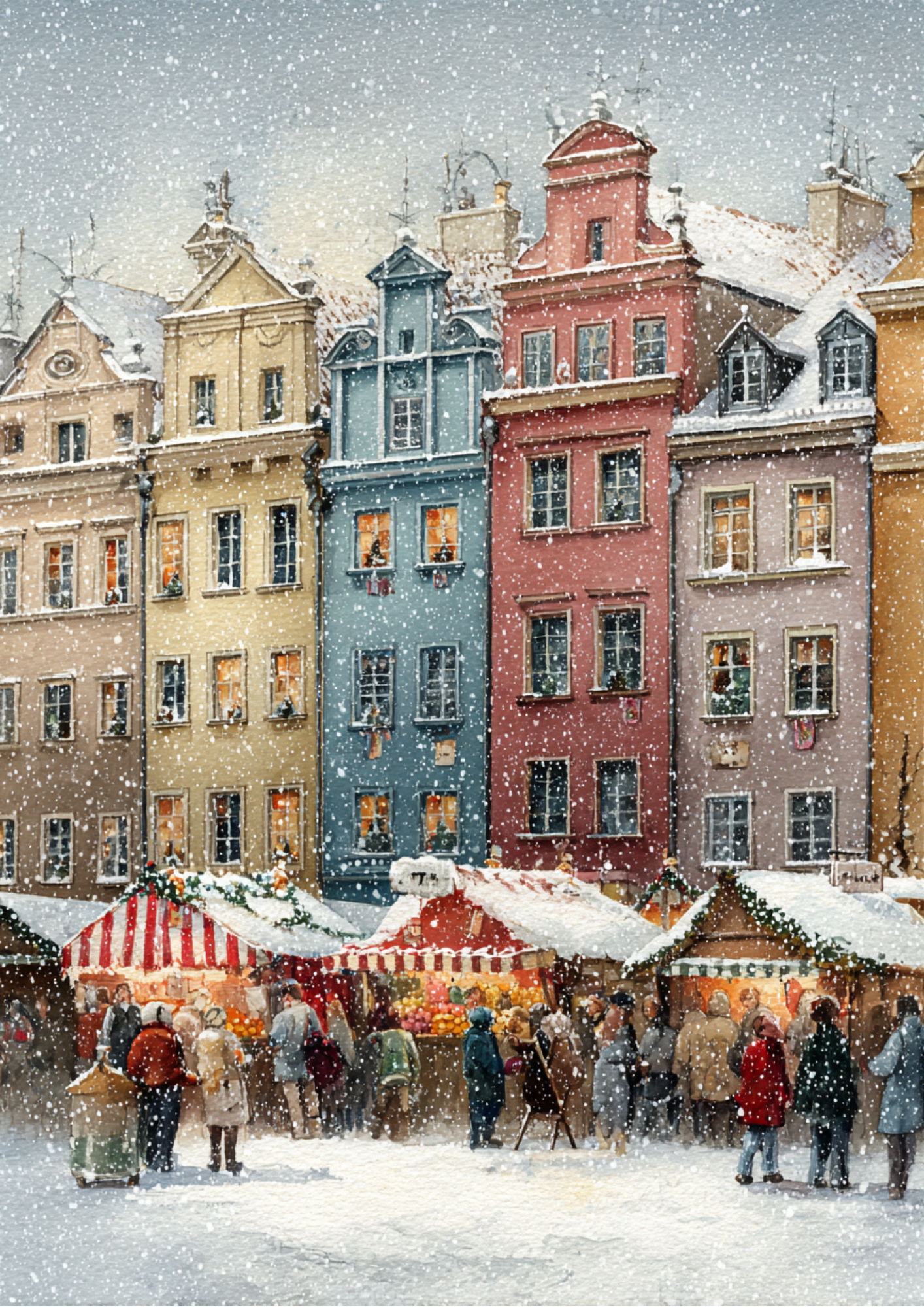Sticker Sheet / Greeting Card – Winter City Full Cat. No. 5431
