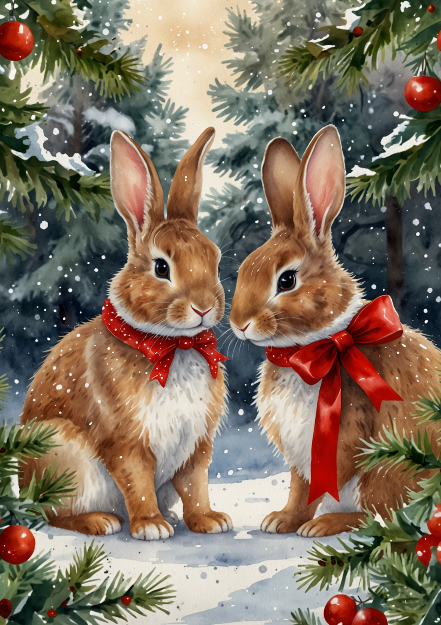 Sticker Sheet / Greeting Card – Hares Full Cat. No. 5447