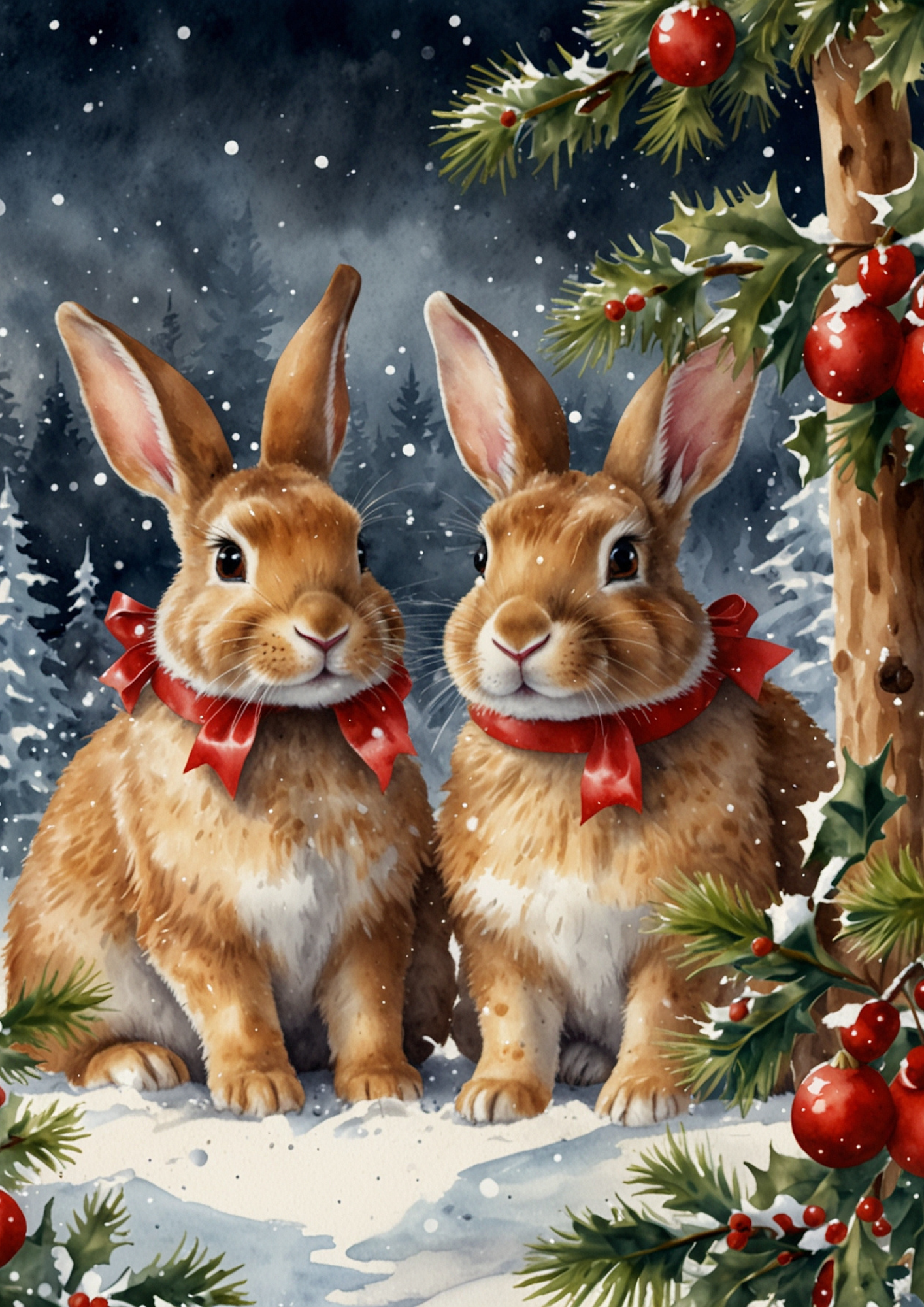 Sticker Sheet / Greeting Card – Hares Full Cat. No. 5449