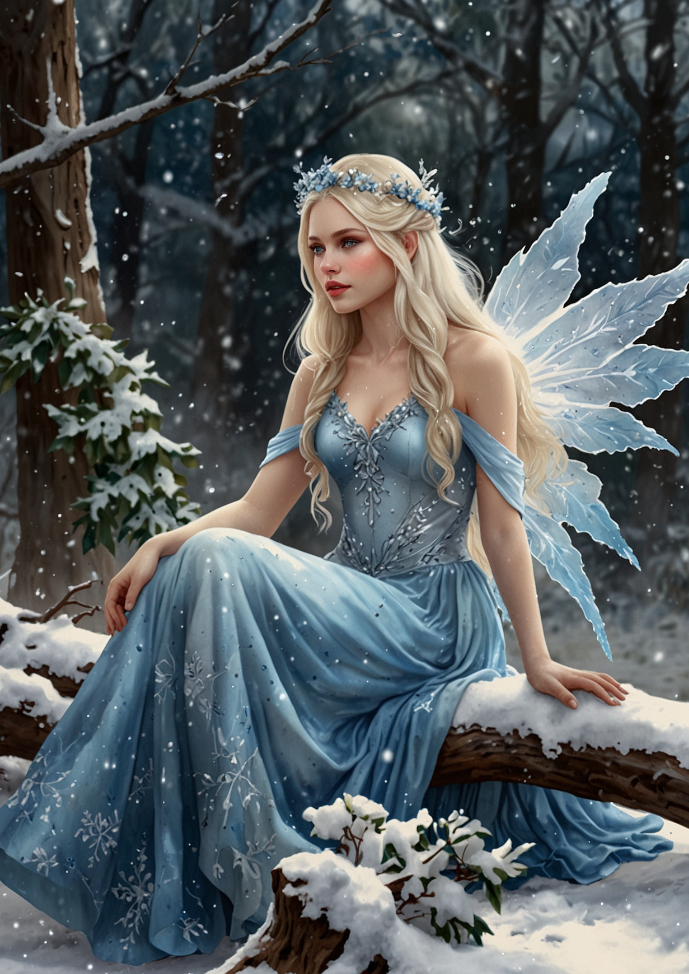Sticker Sheet / Greeting Card – Winter Forest Fairy Full Cat. No. 5452