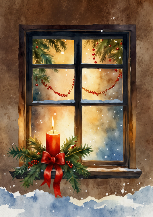 Sticker Sheet / Greeting Card – Christmas Window Full Cat. No. 5469