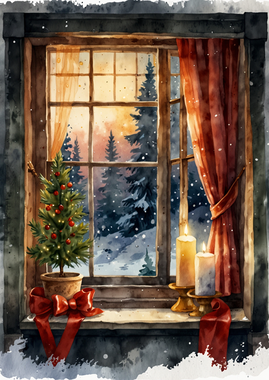 Sticker Sheet / Greeting Card – Christmas Window Full Cat. No. 5470