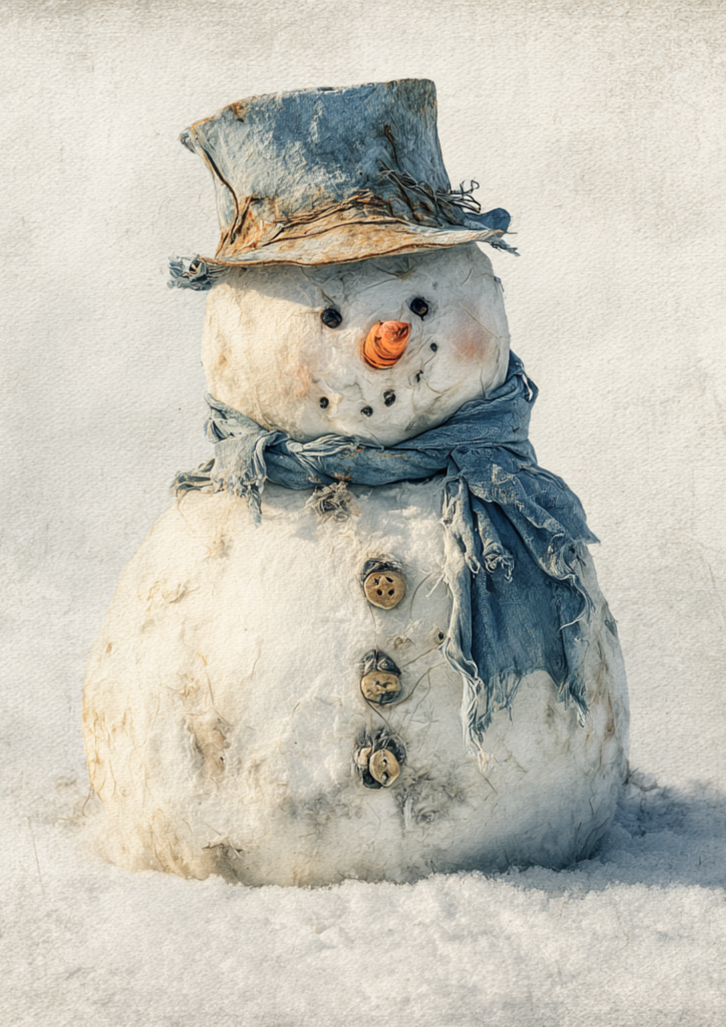 Sticker Sheet / Greeting Card – Snowman Full Cat. No. 5503