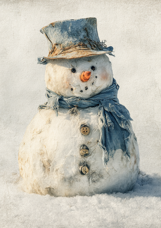 Sticker Sheet / Greeting Card – Snowman Full Cat. No. 5503