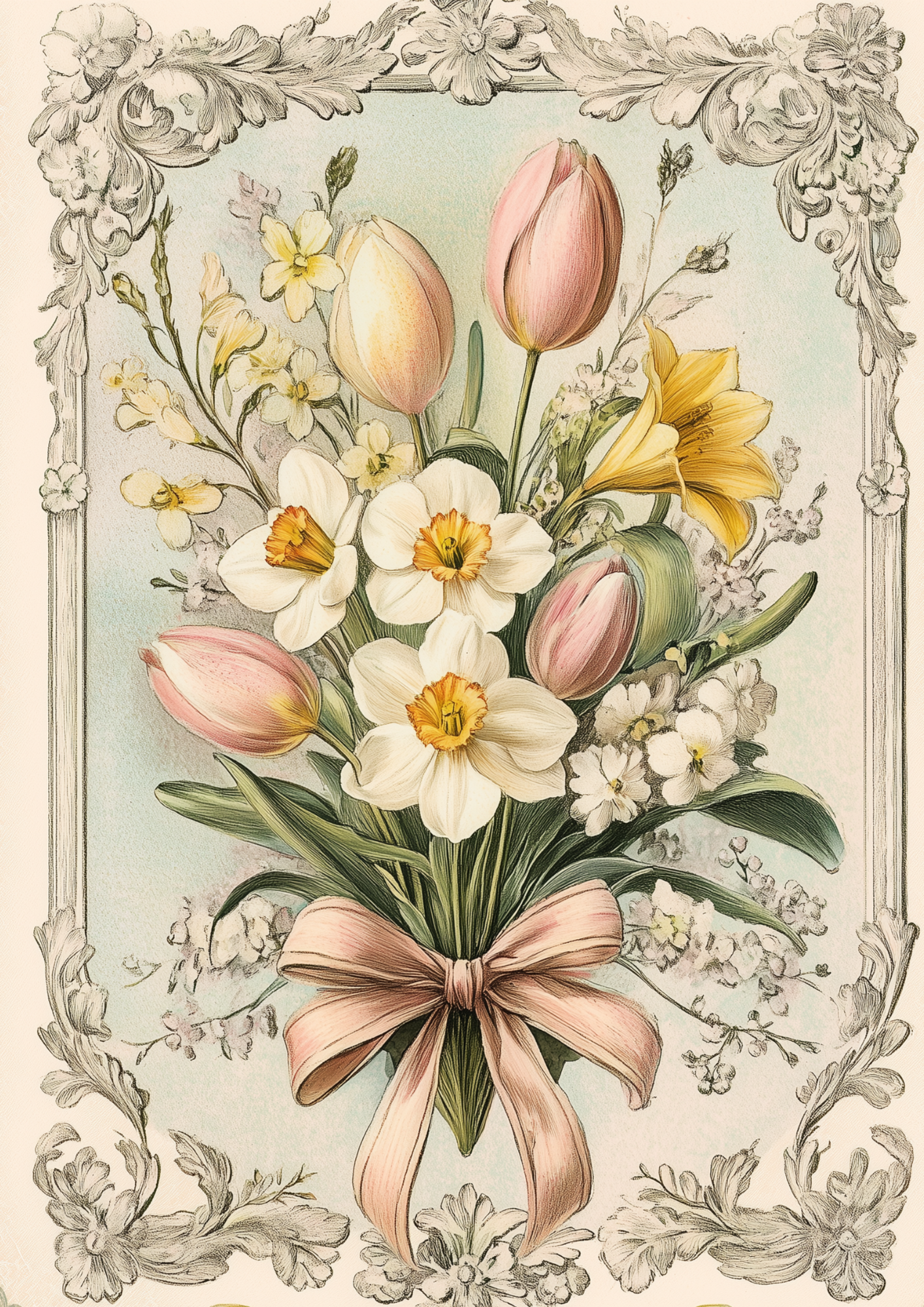 Sticker Sheet / Greeting Card – Daffodils Full Cat. No. 5555