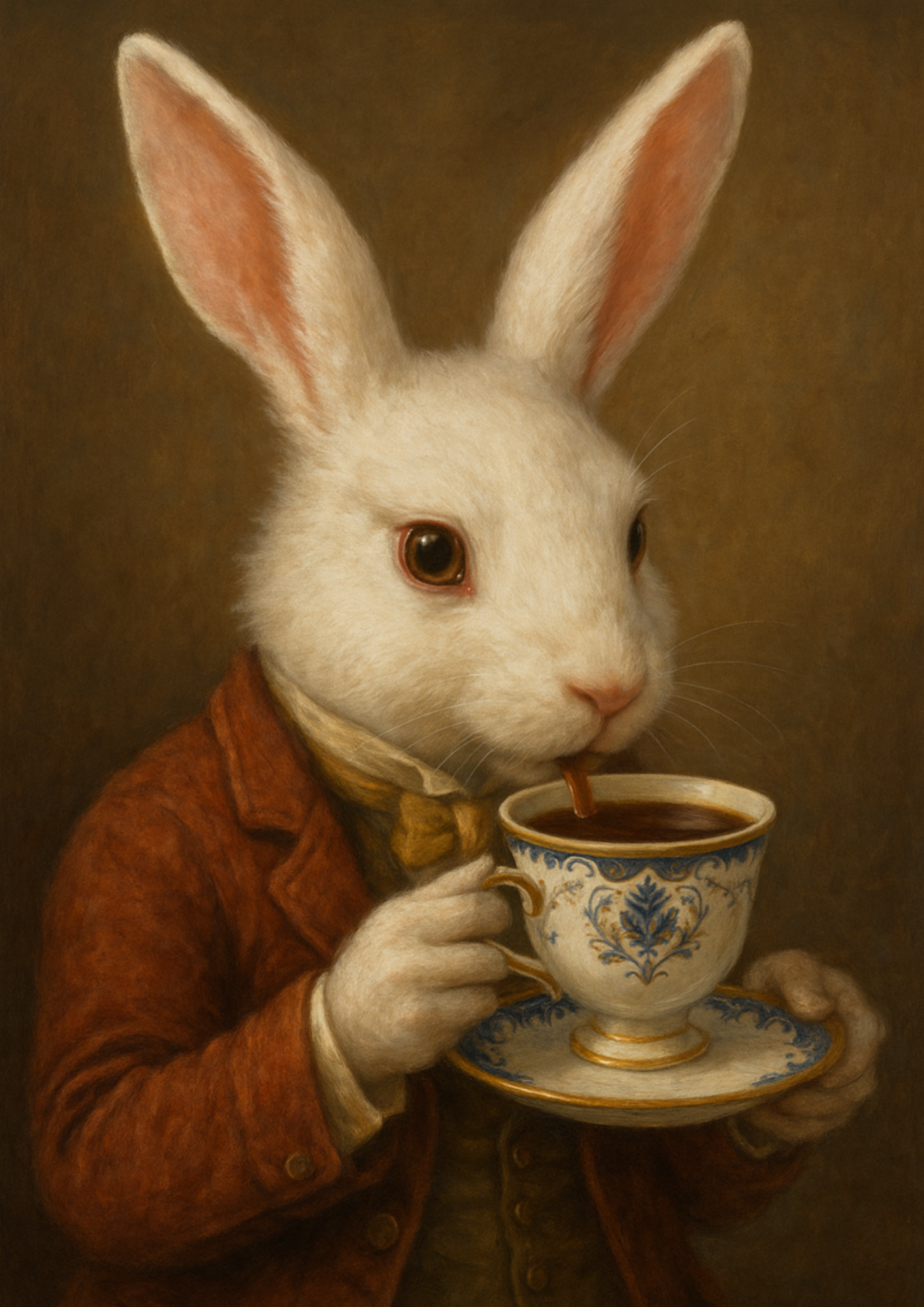 Sticker Sheet / Greeting Card – White Rabbit From Alice in Wonderland Full Cat. No. 5598