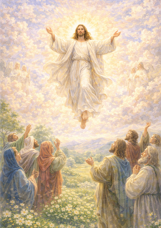 Sticker Sheet / Greeting Card – Assumption of Jesus Full Cat. No. 5711