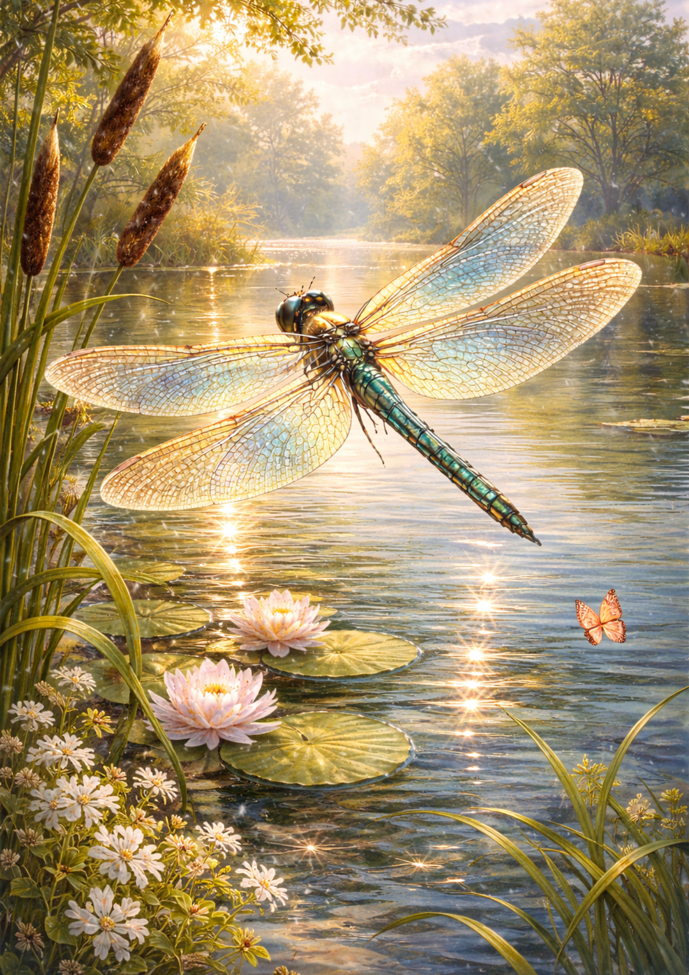 Sticker Sheet / Greeting Card – Dragonfly Full Cat. No. 5726