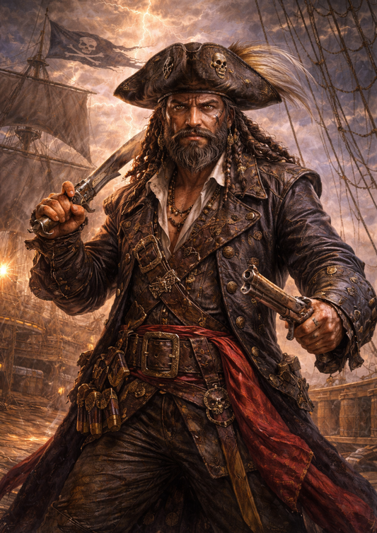 Sticker Sheet / Greeting Card – Pirate Full Cat. No. 5729