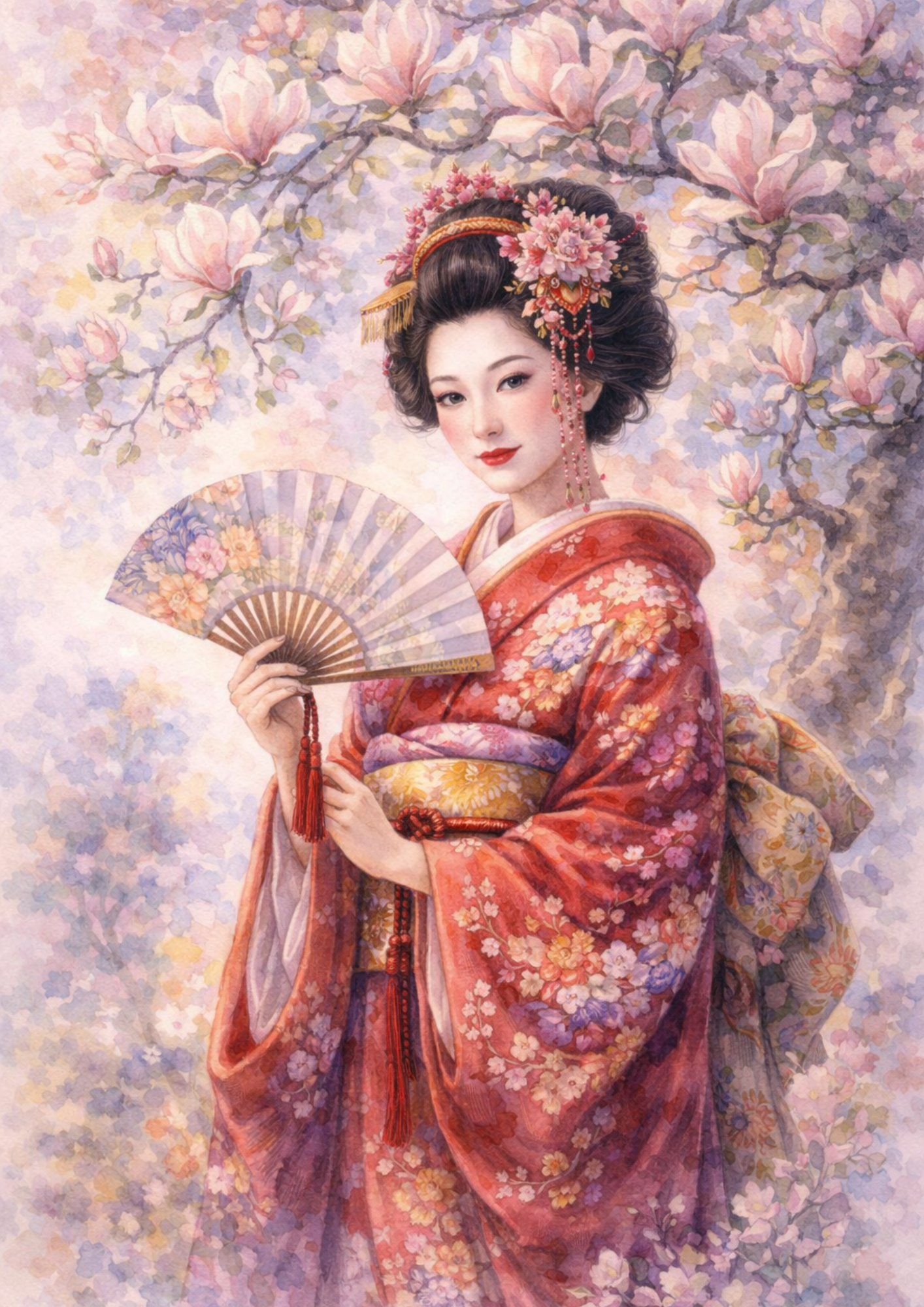 Sticker Sheet / Greeting Card – Geisha Full Cat. No. 5753
