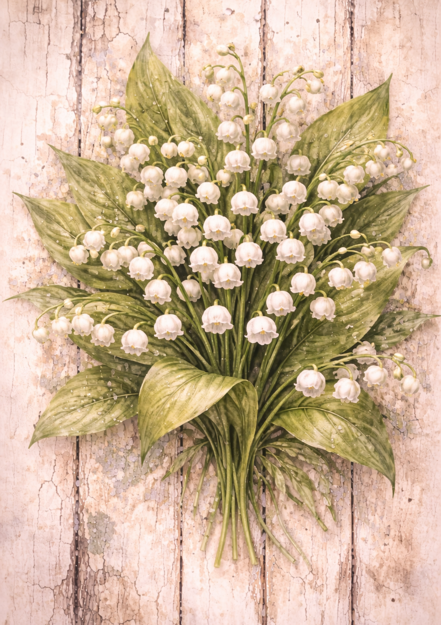 Sticker Sheet / Greeting Card – Lilies of the Valley Full Cat. No. 5758