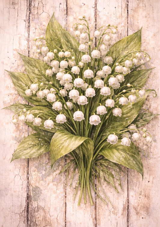 Sticker Sheet / Greeting Card – Lilies of the Valley Full Cat. No. 5758