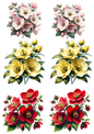 Sticker Sheet / Greeting Card – Flowers Collage Cat. No. 5791