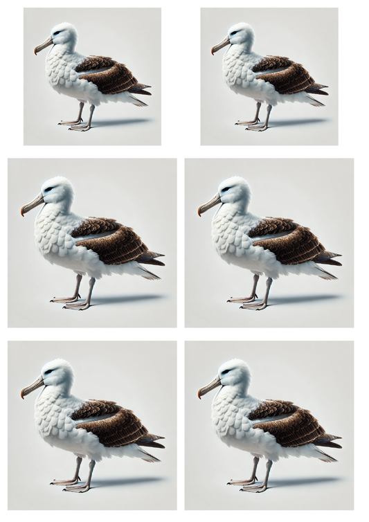 Sticker Sheet / Greeting Card – Albatross Collage Cat. No. 5793