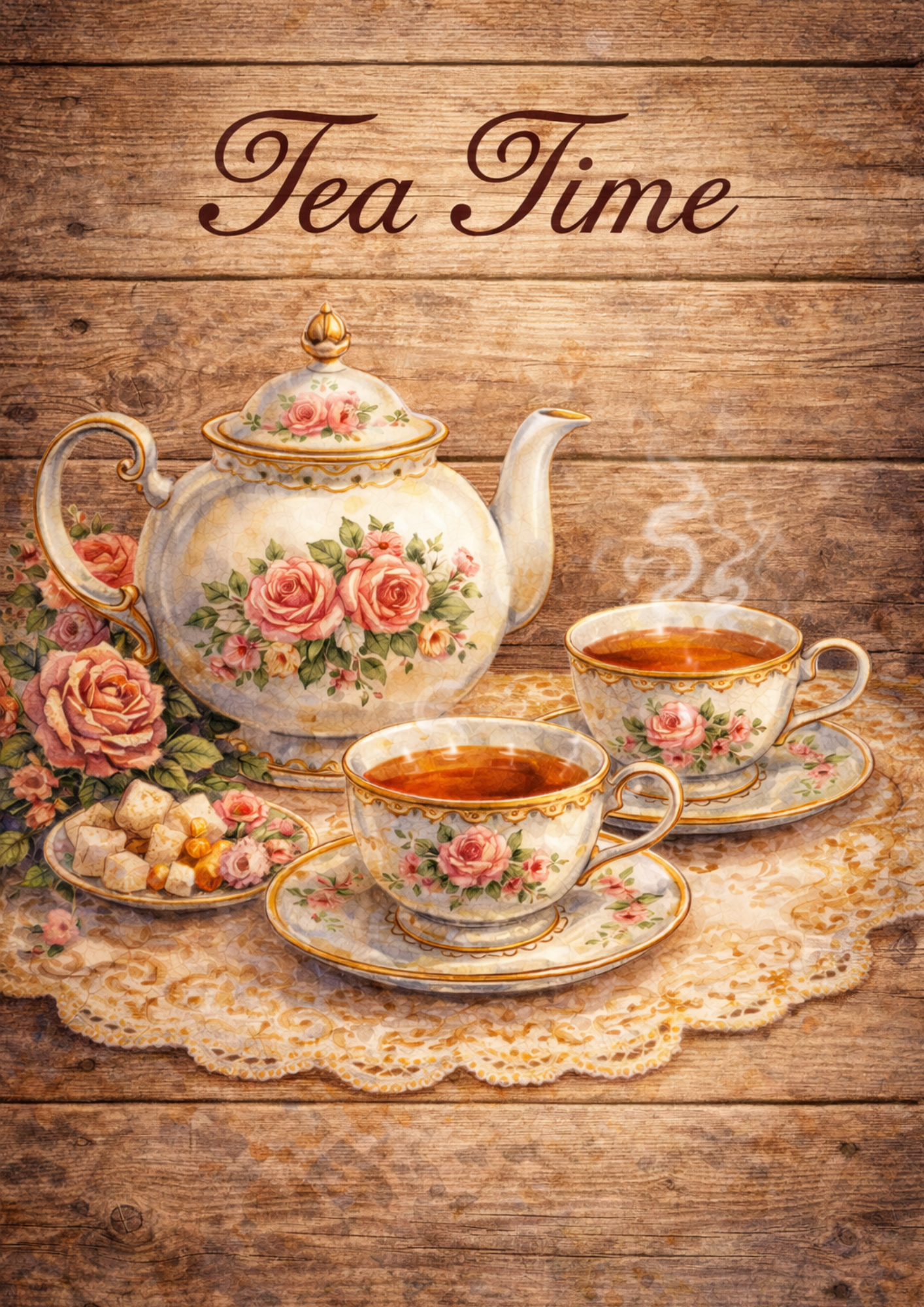 Sticker Sheet / Greeting Card – Tea Time Full Cat. No. 5794