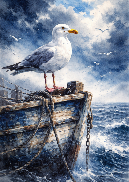 Sticker Sheet / Greeting Card – Seagull Full Cat. No. 5797