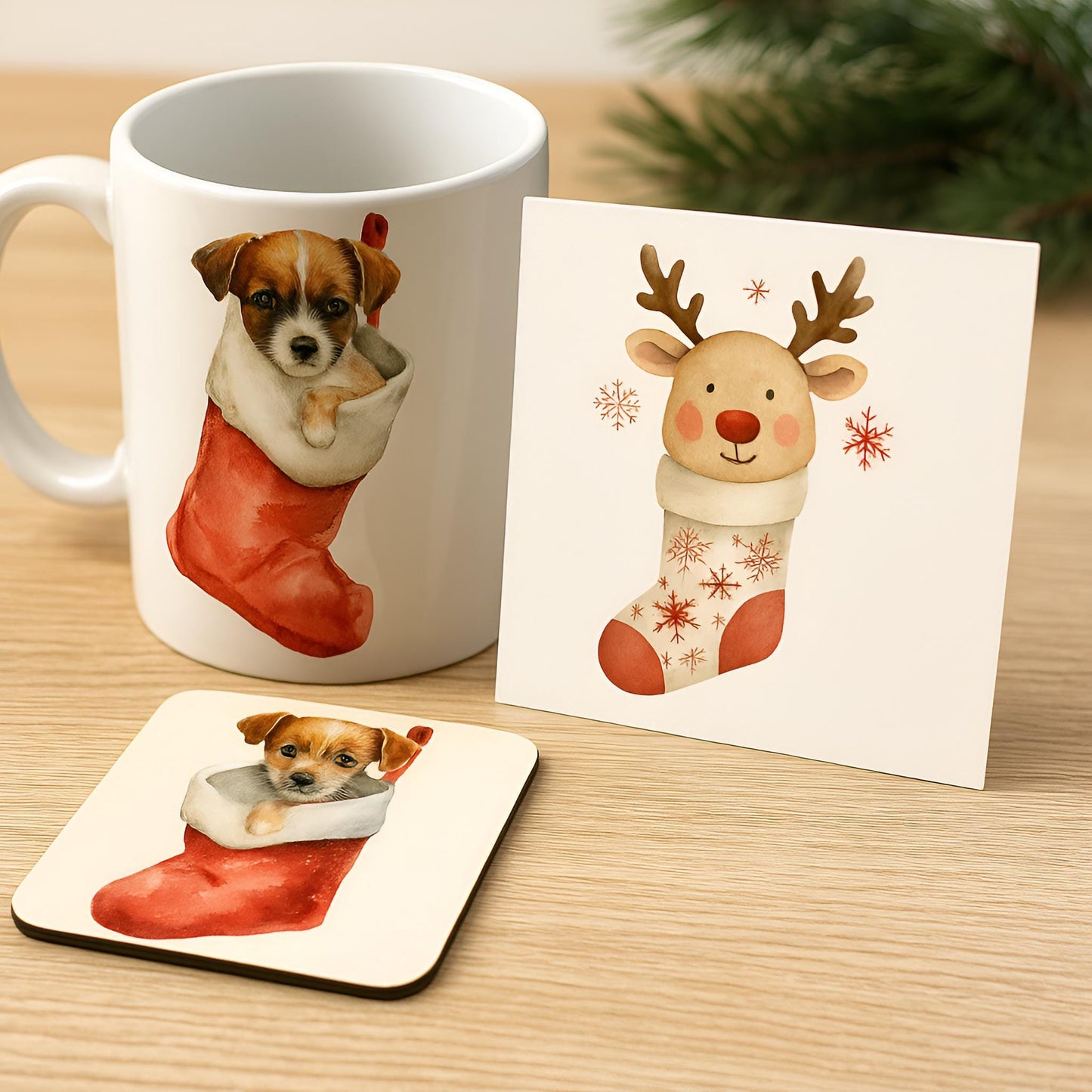Watercolor Christmas Stockings Clipart Set: 48 PNG Designs with Transparent Background
