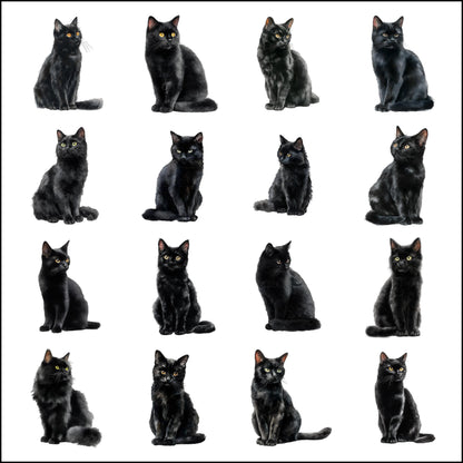 Witches Clipart Bundle – 160 PNG – Halloween Witch Elements – Transparent Background – High Resolution