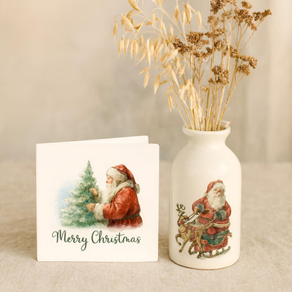 Watercolor Christmas Santa Clipart Set: 64 PNG Designs