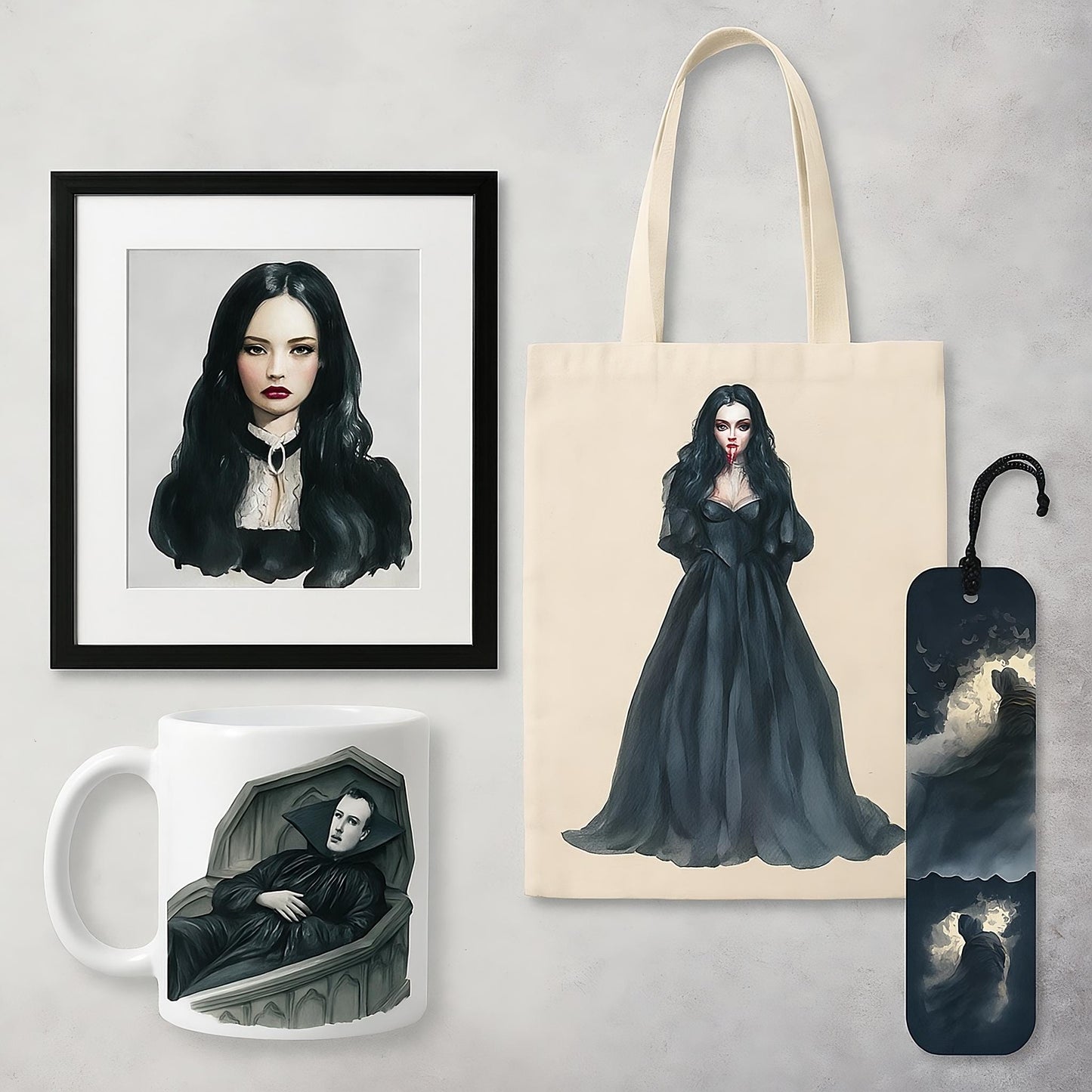 Watercolor Vampire Clipart Bundle: 30 PNG, Halloween Graphics (4096x4096 px, 300 DPI)
