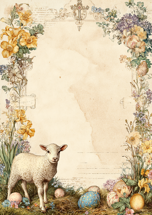 Sticker Sheet / Greeting Card – Easter Journaling Page Full Cat. No. 8329