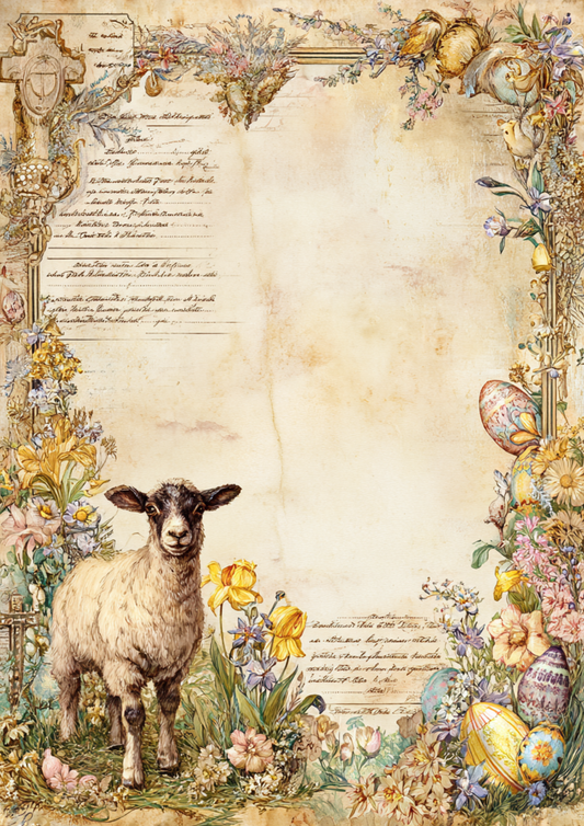 Sticker Sheet / Greeting Card – Easter Journaling Page Full Cat. No. 8330