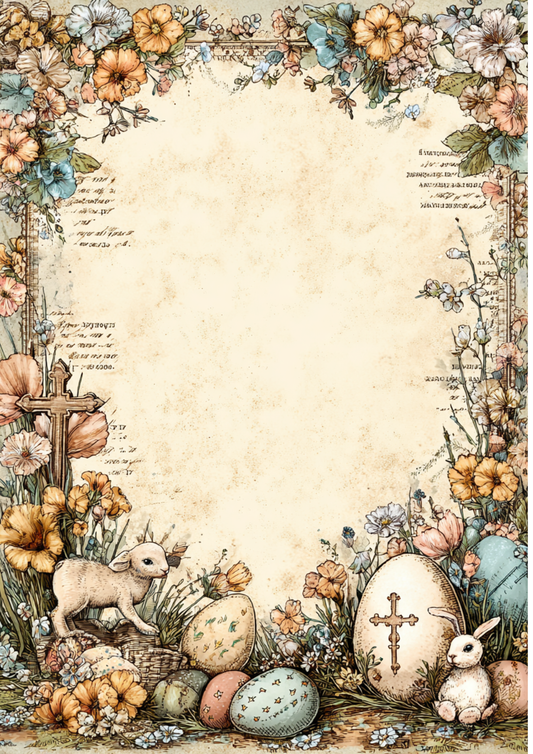 Sticker Sheet / Greeting Card – Easter Journaling Page Full Cat. No. 8331