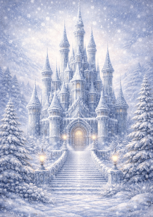 Sticker Sheet / Greeting Card – The Snow Queen's Palace Full Cat. No. 8353