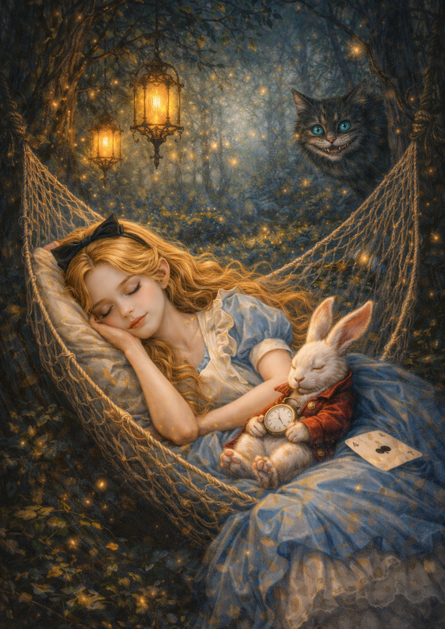 Sticker Sheet / Greeting Card – Alice in Wonderland Full Cat. No. 8383