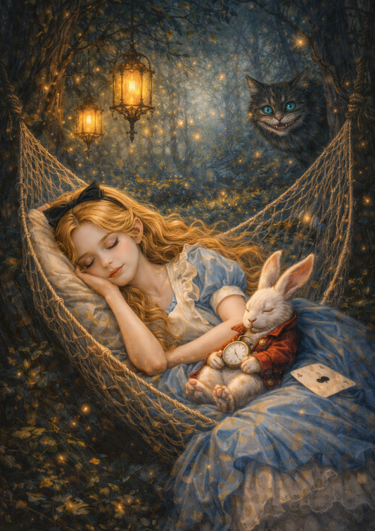 Sticker Sheet / Greeting Card – Alice in Wonderland Full Cat. No. 8383