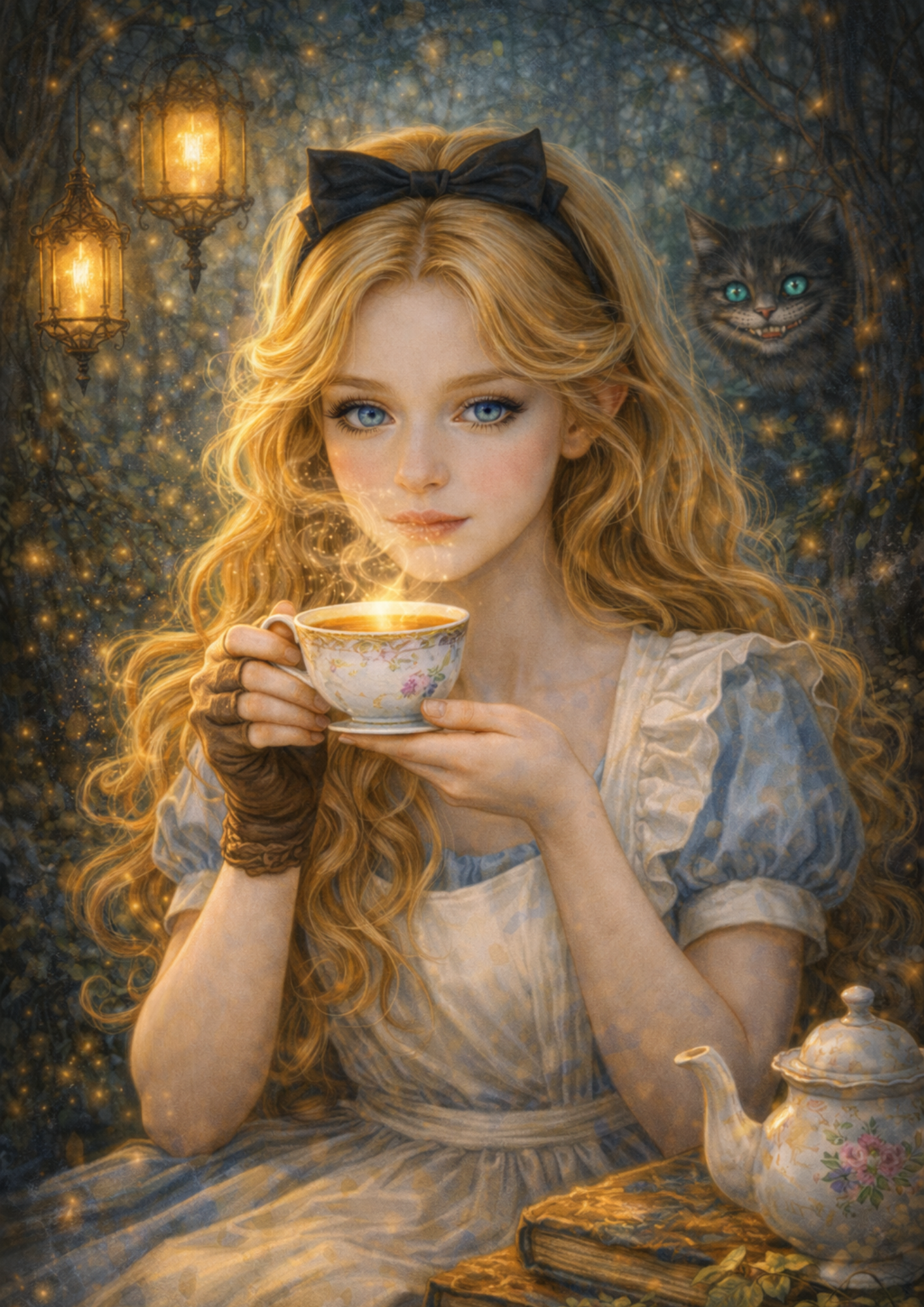 Sticker Sheet / Greeting Card – Alice in Wonderland Full Cat. No. 8384