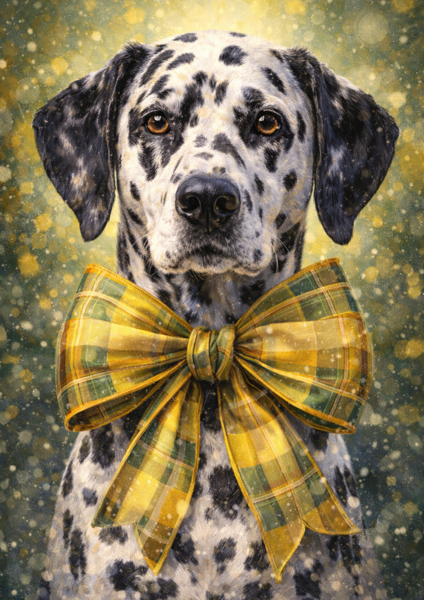 Sticker Sheet / Greeting Card – Dalmatian Dog With Bow Tie Full Cat. No. 8394
