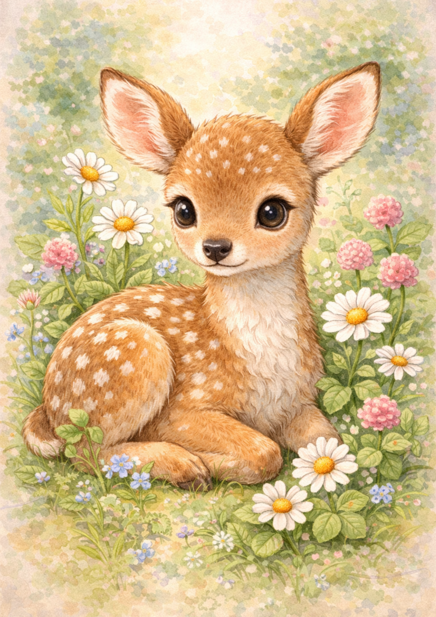 Sticker Sheet / Greeting Card – Young Deer Full Cat. No. 8438
