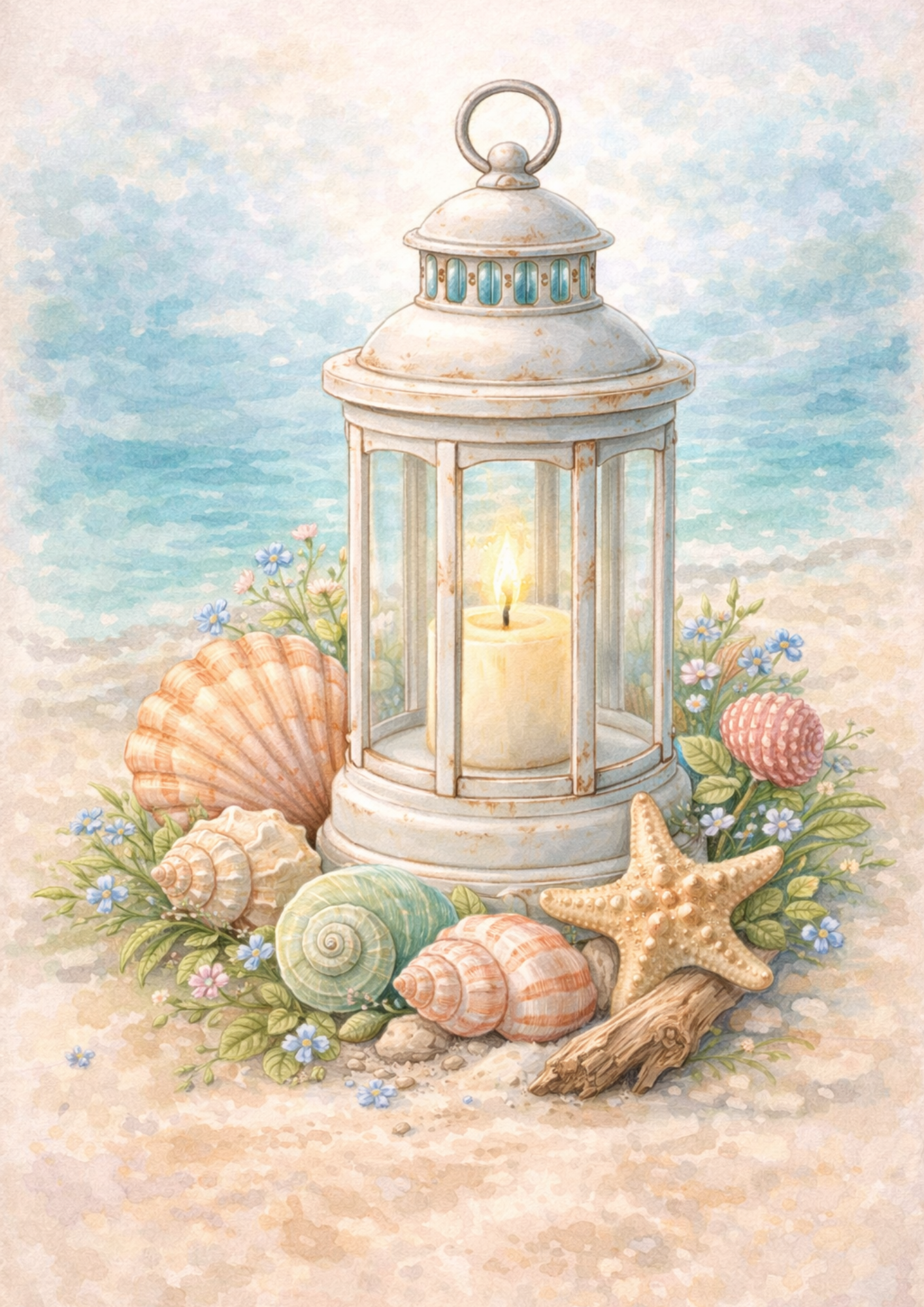 Sticker Sheet / Greeting Card – Lantern Full Cat. No. 8439