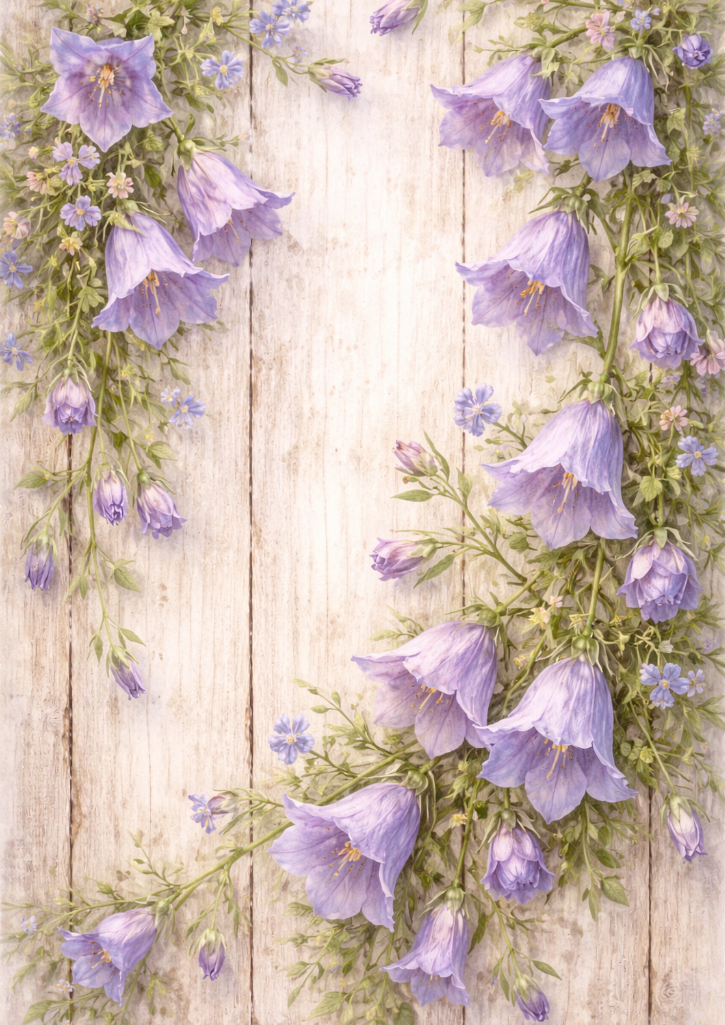 Sticker Sheet / Greeting Card – Floral Background For Journaling Full Cat. No. 8440